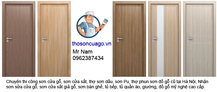 Bảng báo giá sơn cửa gỗ trọn gói tại Hà Nội